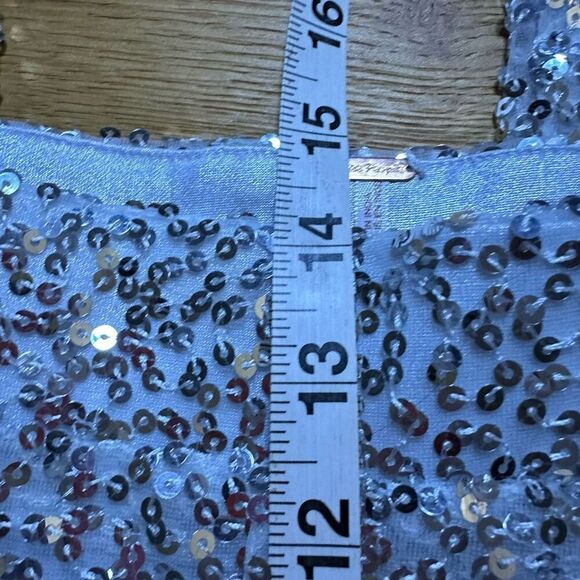 Free people silver sequin flare pants large - Picture 9 of 10